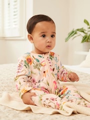 Pink Velour Sleepsuit (0mths-3yrs) - Image 3 of 8