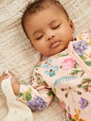Pink Velour Sleepsuit (0mths-3yrs) - Image 5 of 8