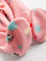 Pink Bee Fleece Baby Sleepsuits 2 Pack - Image 5 of 8