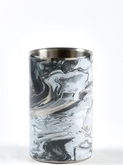 Silver Marble Print Wine Cooler - Image 4 of 4