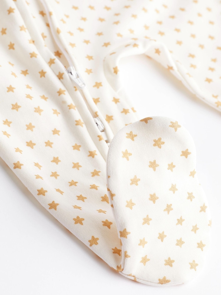 White Star Print Baby Sleepsuit 1 Pack (0-2yrs) - Image 10 of 10
