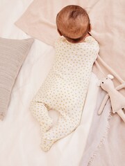 White Star Print Baby Sleepsuit 1 Pack (0-2yrs) - Image 2 of 10