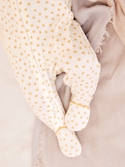 White Star Print Baby Sleepsuit 1 Pack (0-2yrs) - Image 4 of 10