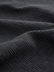Charcoal Grey Hooded Premium Textured Overhead Hoodie - Image 3 of 7