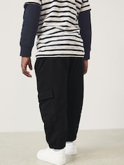 Black Patch Pocket Utility Joggers (3mths-7yrs) - Image 2 of 5