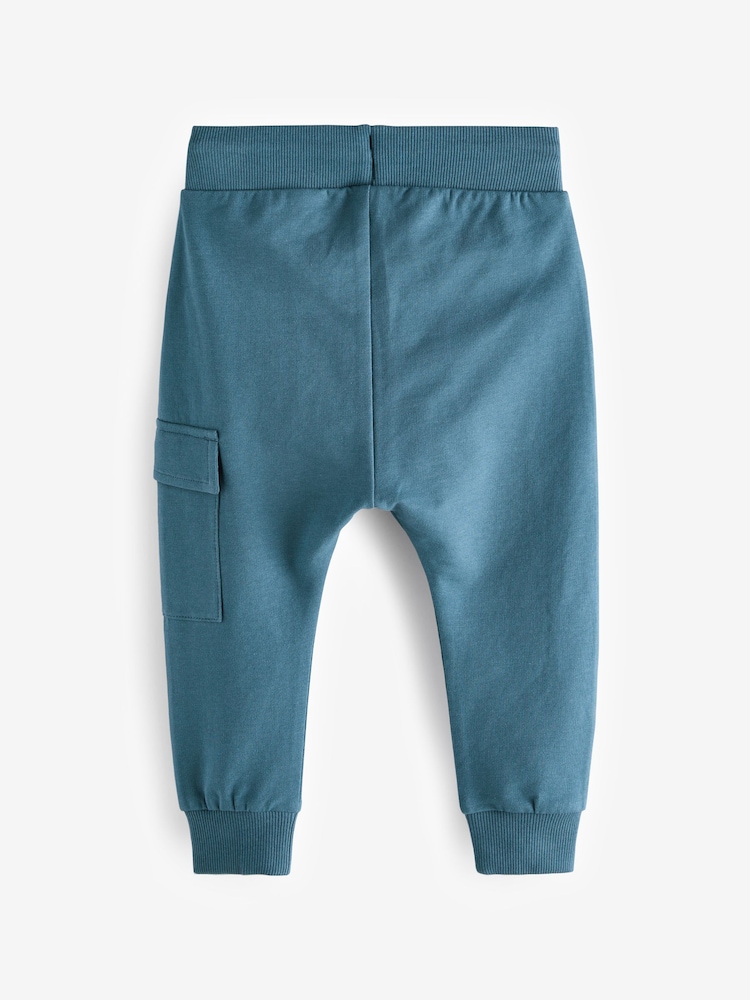 Blau - Utility-Jogginghosen in Super-Skinny-Fit, 3er-Pack (3 M.–7 J.) - Bild 2 von 3