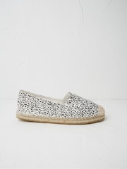 FatFace White Printed Maggie Espadrilles - Image 1 of 3