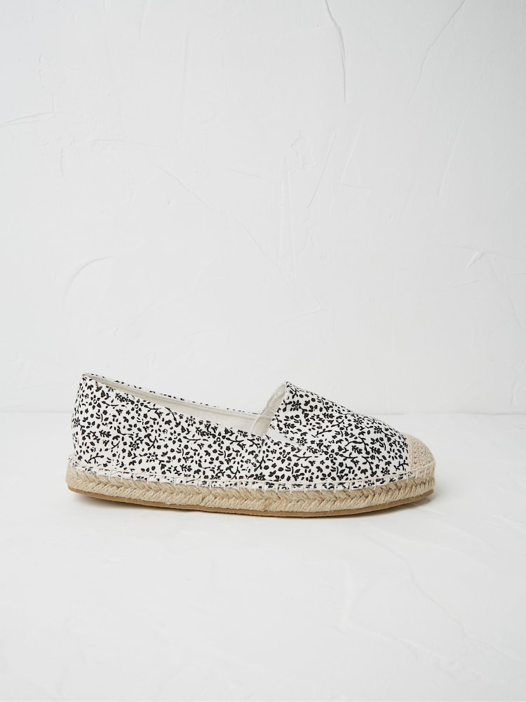 FatFace White Printed Maggie Espadrilles - Image 1 of 3