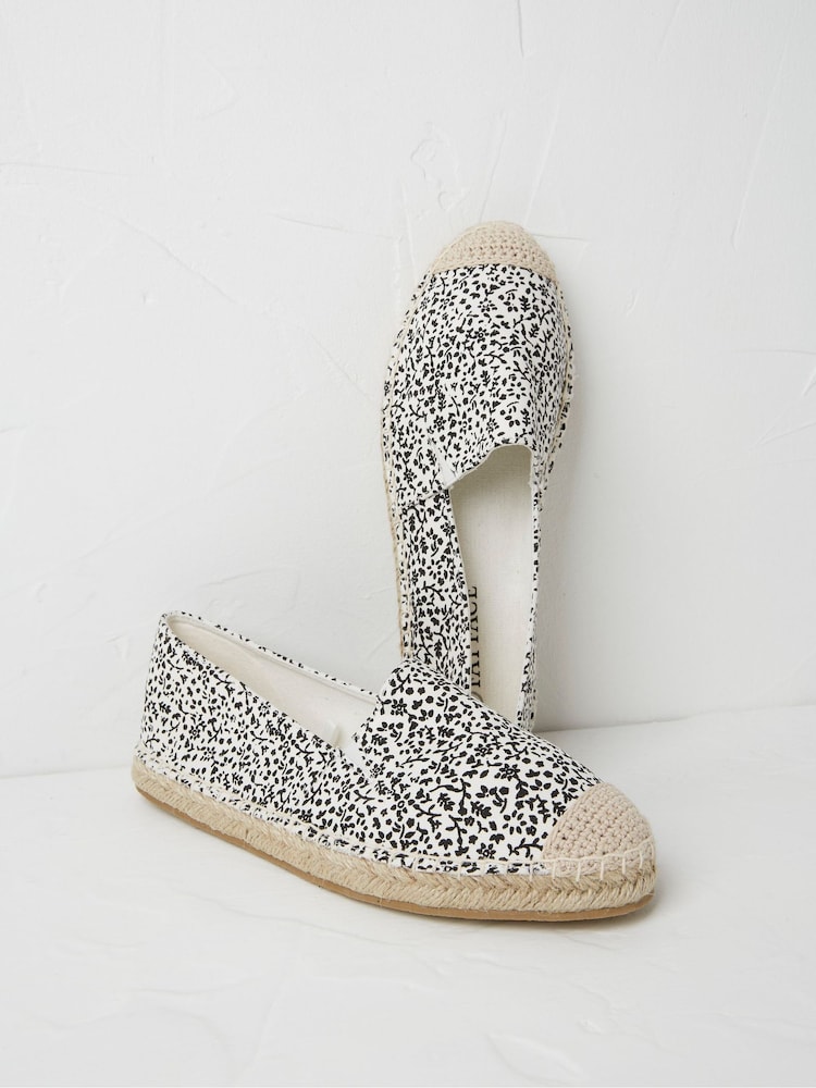 FatFace White Printed Maggie Espadrilles - Image 2 of 3