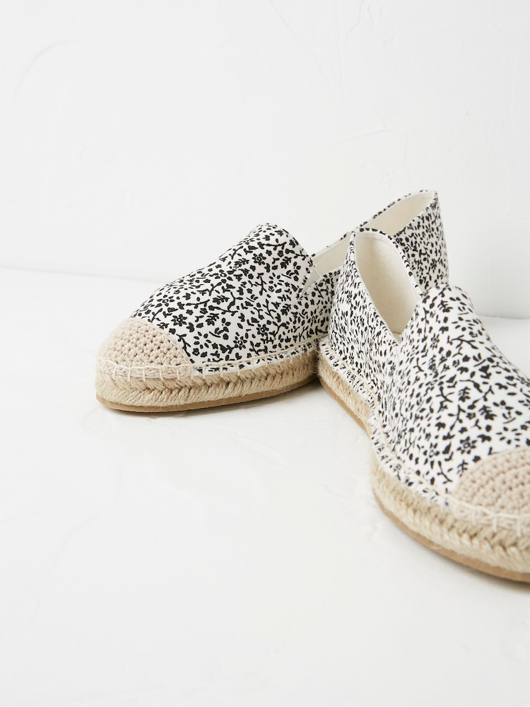 FatFace White Printed Maggie Espadrilles - Image 3 of 3