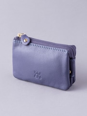 Lakeland Leather Purple Multi Pocket Coin Purse - Image 1 of 4
