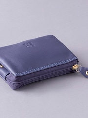 Lakeland Leather Purple Multi Pocket Coin Purse - Image 3 of 4