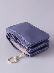 Lakeland Leather Purple Multi Pocket Coin Purse - Image 4 of 4