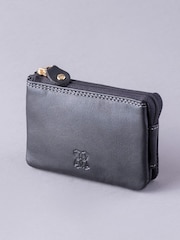 Lakeland Leather Black Multi Pocket Coin Purse - Image 1 of 4