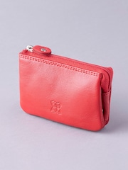 Lakeland Leather Red Multi Pocket Coin Purse - Image 1 of 4