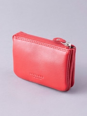 Lakeland Leather Red Multi Pocket Coin Purse - Image 2 of 4