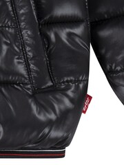 Levis® Mittelschwere, wattierte Jacke mit Sherpa-Futter, Schwarz - Bild 3 von 4