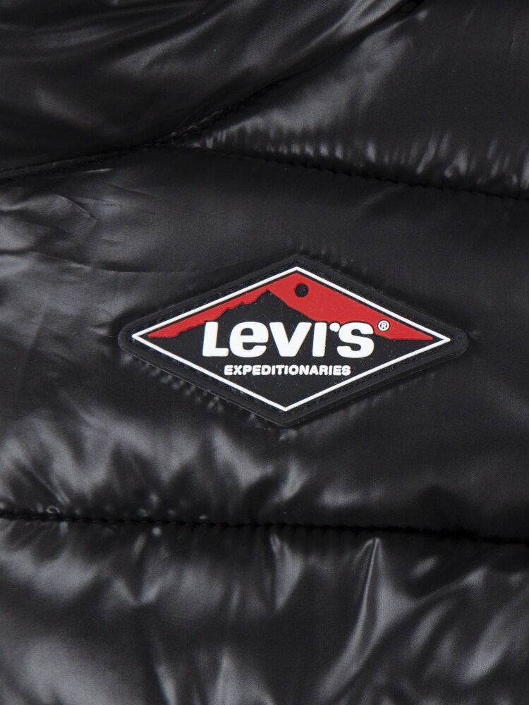 Levis® Mittelschwere, wattierte Jacke mit Sherpa-Futter, Schwarz - Bild 4 von 4