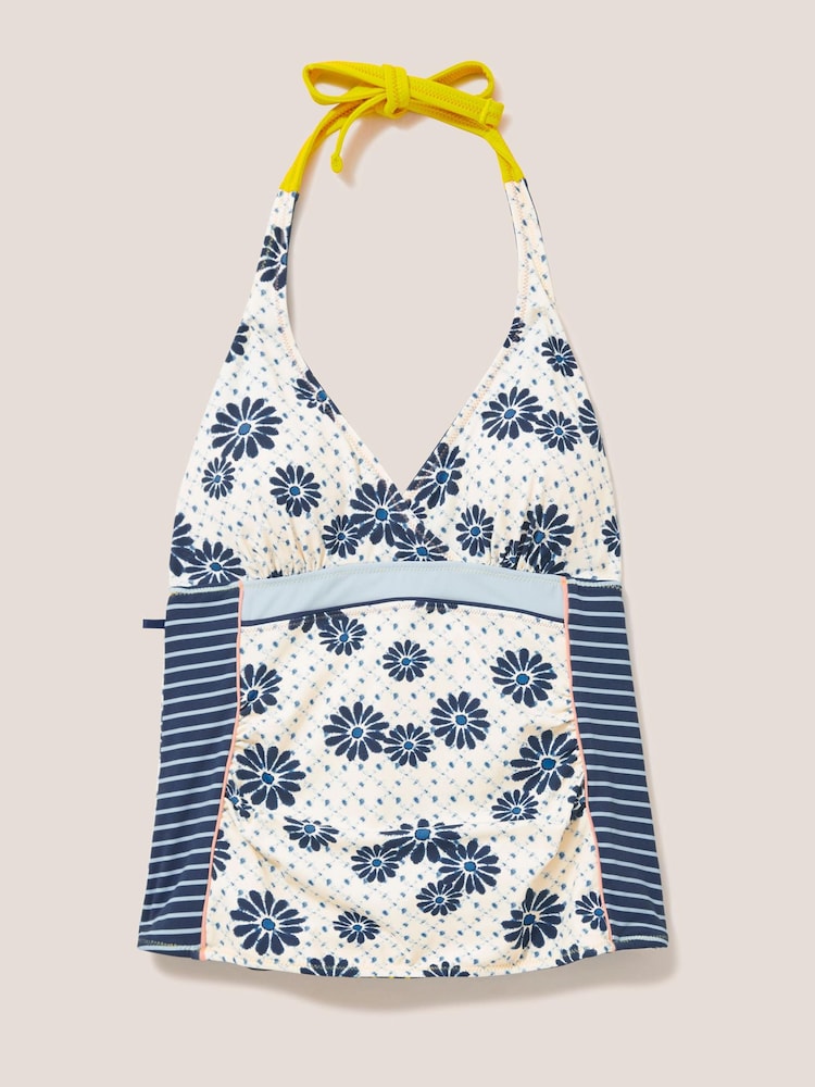 White Stuff Natural Sunshine Reversible Tankini Top - Image 5 of 7