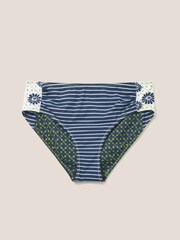 White Stuff Sunshine Wendbare Bikinihose, Blau - Bild 6 von 9