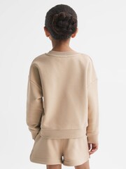 Reiss Camel Nina 4-9 yrs Set - Sweatshirt and Shorts - Image 5 of 9
