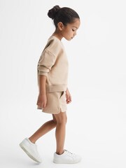 Reiss Camel Nina 4-9 yrs Set - Sweatshirt and Shorts - Image 6 of 9
