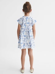 Estampado azul - Vestido de punto con estampado floral Dahlia de Reiss - Imagen 5 de 6