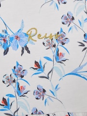 Estampado azul - Vestido de punto con estampado floral Dahlia de Reiss - Imagen 6 de 6