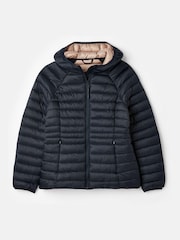 Joules Bramley Navy Showerproof Packable Padded Coat - Image 6 of 6