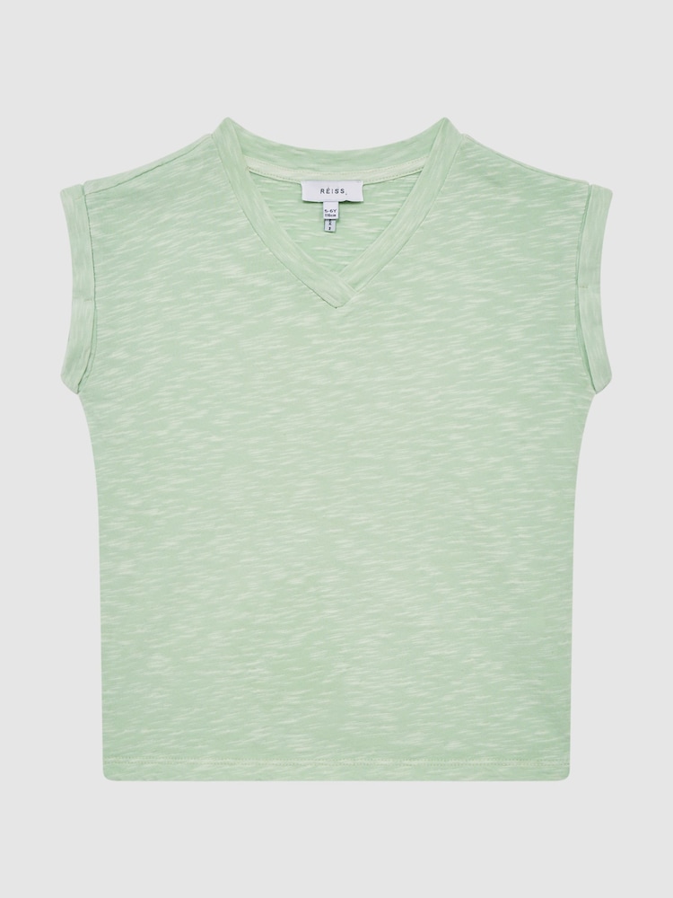 Reiss Aqua Freddie Jersey V Neck T-Shirt - Image 12 of 12 Reiss Aqua Freddie Jersey V Neck T-Shirt - Image 12 of 12