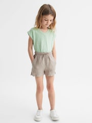 Reiss Aqua Freddie Jersey V Neck T-Shirt - Image 3 of 6