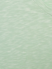 Reiss Aqua Freddie Jersey V Neck T-Shirt - Image 6 of 6