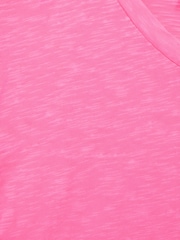 Reiss Pink Freddie 9-12 yrs Jersey V Neck T-Shirt - Image 6 of 6