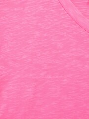 Reiss Pink Freddie Junior Jersey V Neck T-Shirt - Image 6 of 6