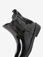 Schwarz Lackleder - Chelsea-Boot mit Muschelkante - Bild 4 von 4