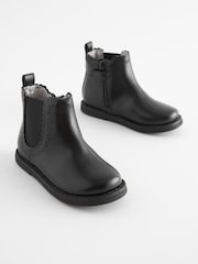 Black Wide Fit (G) Chelsea Ankle Boots - Image 1 of 6