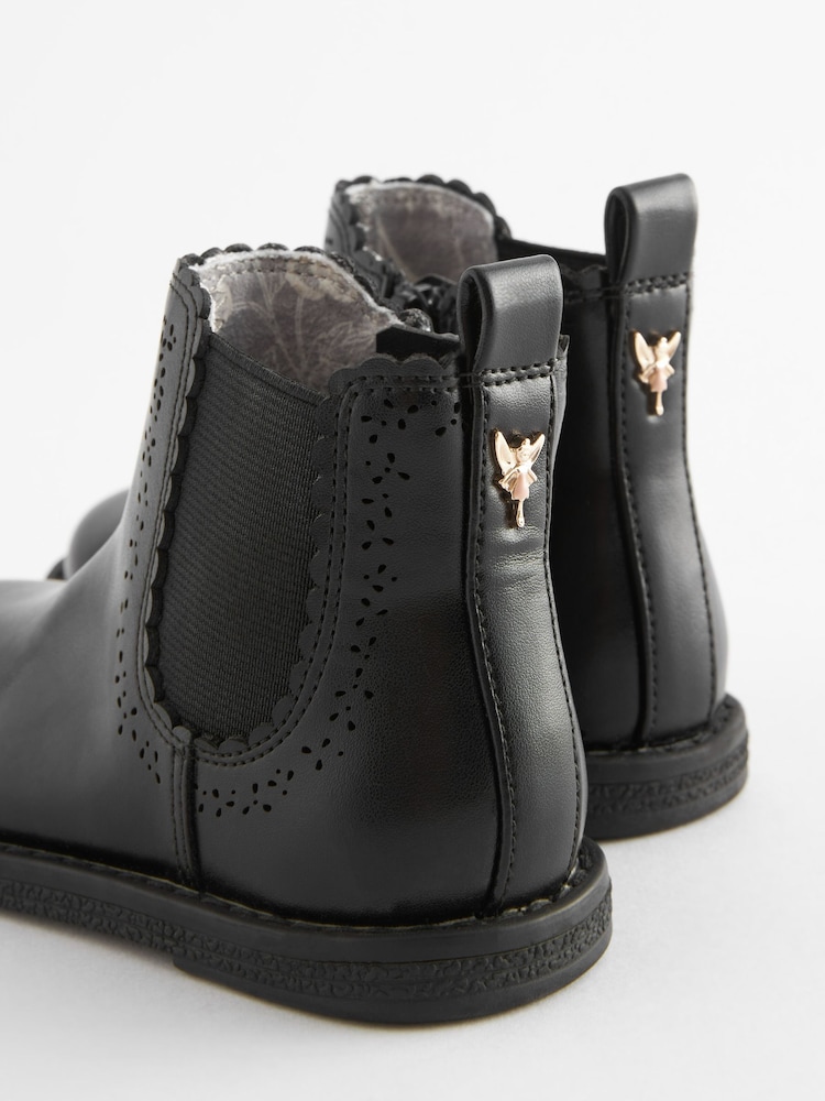 Black Wide Fit (G) Chelsea Ankle Boots - Image 4 of 6