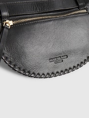 River Island Black Leather Whiptstitch Bum Bag - Image 5 of 5