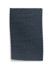 Plush Chenille Slate Blue Wilson II Highback Armchair - Image 8 of 9