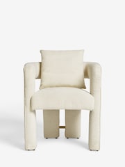 Casual Bouclé Oyster Natural Camden Accent Chair - Image 3 of 7