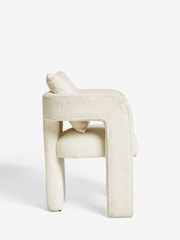 Casual Bouclé Oyster Natural Camden Accent Chair - Image 4 of 7