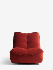 Soft Velvet Rust Brown Lucca Swivel Accent Chair - Image 3 of 10
