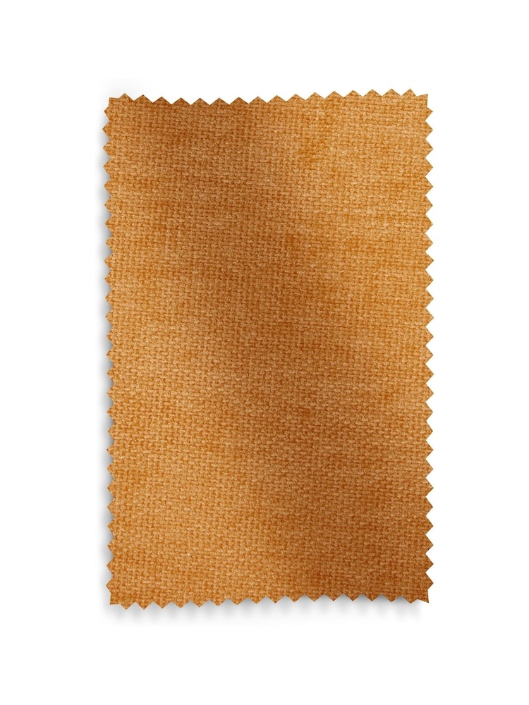 Fine Chenille Ochre Yellow Hampton Wooden Accent Chair - Image 11 of 11 Fine Chenille Ochre Yellow Hampton Wooden Accent Chair - Image 11 of 11