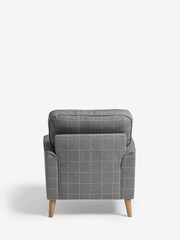 Tweedy Check Lawson Mid Grey Stamford Armchair - Image 6 of 9