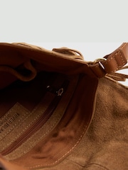 River Island Brown Suede Embroidered Fringe Cross Body Bag - Image 5 of 6