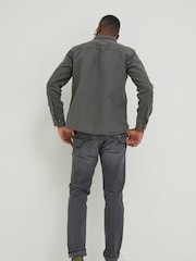 FatFace Grey Rafety Twill Shirt - Image 2 of 4