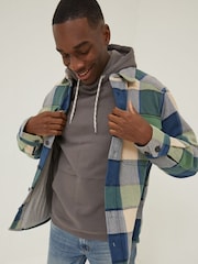 FatFace Green Ryton Buffalo Overshirt - Image 1 of 5