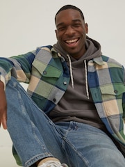 FatFace Green Ryton Buffalo Overshirt - Image 3 of 5