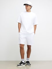 River Island White Boxy T-Shirt & Shorts Set - Image 1 of 4