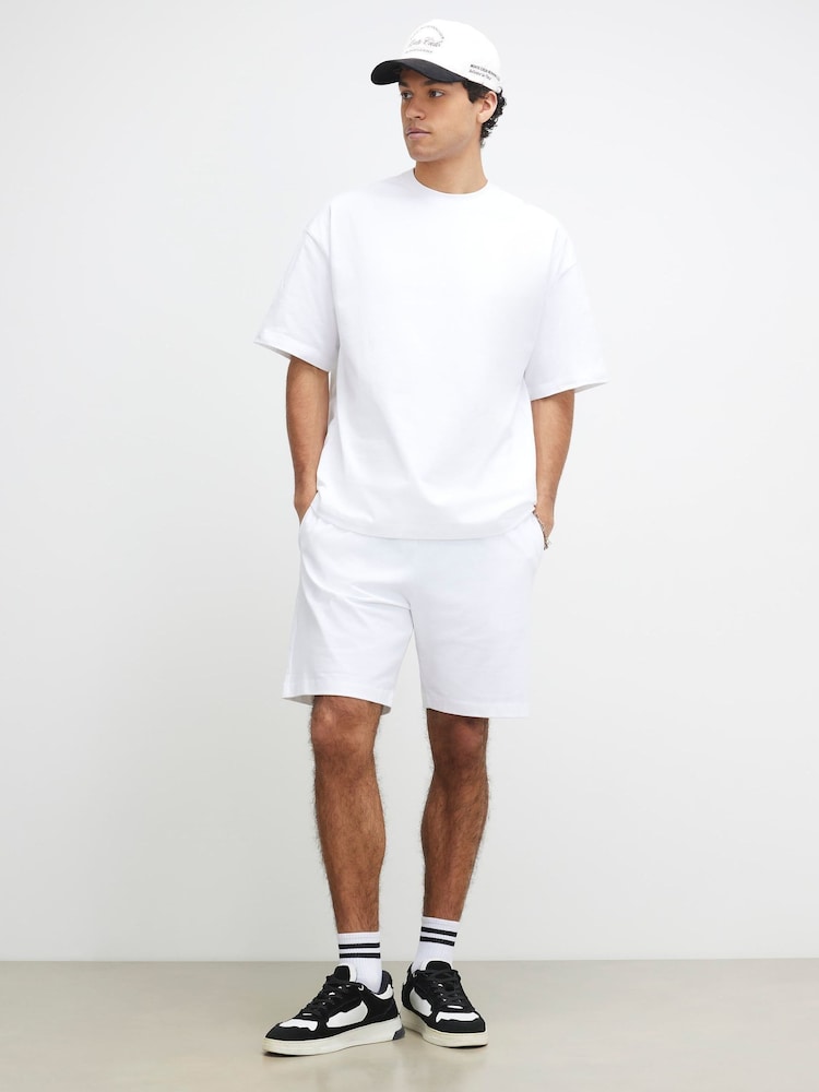 River Island White Boxy T-Shirt & Shorts Set - Image 1 of 4 River Island White Boxy T-Shirt & Shorts Set - Image 1 of 4